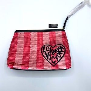 Oversized VS Sequin Cosmetic Bag!